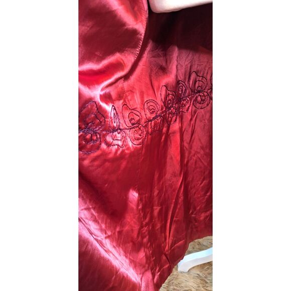 Fashion built Coat for All Seasons Ladies Vintage Velveteen Red Plum - Picture 9 of 11